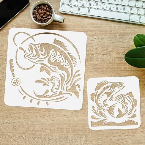 4Pcs Sea Turtle Wall Stencil Templates Reusable Plastic Turtle Pattern Stencils for Painting on Wood Wall Floor Fabric Glass Furniture, DIY Home Decor or Craft Stencils in Saudi Arabia