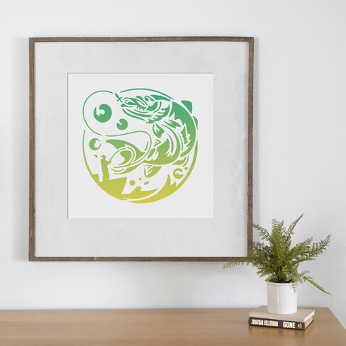 4Pcs Sea Turtle Wall Stencil Templates Reusable Plastic Turtle Pattern Stencils for Painting on Wood Wall Floor Fabric Glass Furniture, DIY Home Decor or Craft Stencils in Saudi Arabia