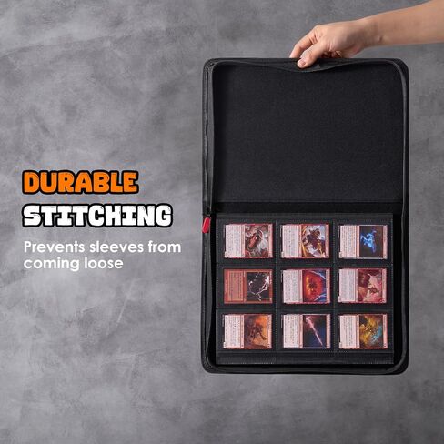 Procase 2 Pack Trading Card Binder مع Side Lable ؛ يحمل 360 بطاقة تداول مع 9 جيوب. مجلد ألبوم مجموعة الألبوم الممتاز للبطاقات الرياضية للبطاقات الرياضية ، TCG ، MTG ، PKM -LBLACK in Saudi Arabia