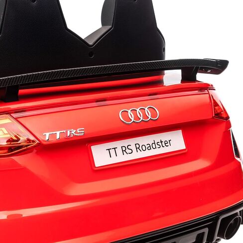 AOSOM 6V Kids Ride Electric Ride On Car ، Audi TT RS المرخصة مع نظام التعليق والتحكم عن بعد ، القرن ، 5 أغاني ، أضواء ، مشغل mp3 - أسود in Saudi Arabia