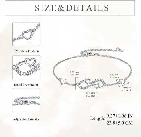 Evil Eye Anklet Sterling Silver Hamsa Fatima Double Layered Blue Eye Charm Adjustable Protection Amulet Anklet Religious Christian Jewelry Gifts for Women in Saudi Arabia