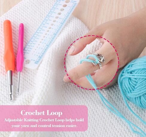 StiVerse 14 Sizes Crochet Hooks, 39 Pack Crochet Hook with Storage Case, Long Crochet Needles Crochet Hook Set for Beginners, Crocheters, DIY Hand Knitting Craft Art Tools in Saudi Arabia