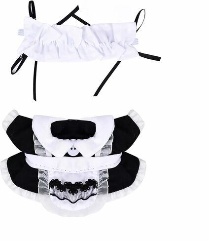 Clothes for 15cm/17cm LB Doll Accessories Suit, Premium Fashion Dresses+Bow Hair Accessory (01.Black Purple (Hair Bow+Dress)) in Saudi Arabia