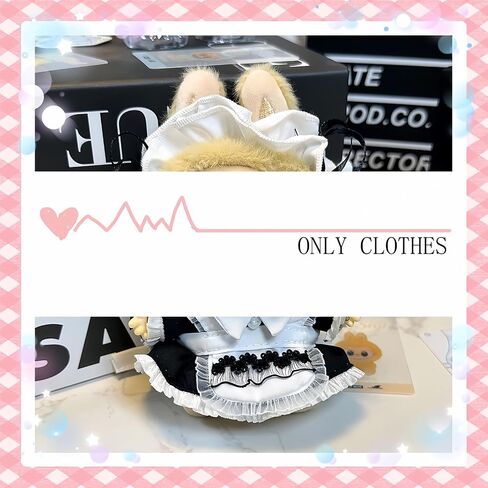 Clothes for 15cm/17cm LB Doll Accessories Suit, Premium Fashion Dresses+Bow Hair Accessory (01.Black Purple (Hair Bow+Dress)) in Saudi Arabia