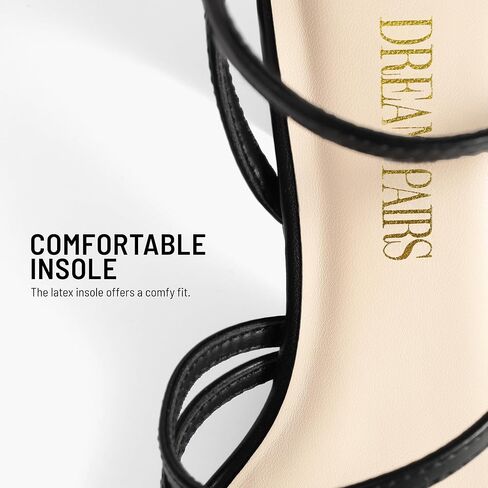DREAM PAIRS Women's Chunky Heel Sandal | sleek thin straps square-toe design,3.15 inch chunky block ankle buckle heeled sandals,for wedding party dress prom in Saudi Arabia