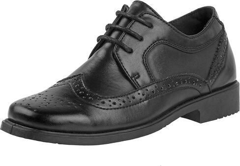 Josmo Boy's Sebastian Oxford, Black, 1 Medium US Little Kid in Saudi Arabia
