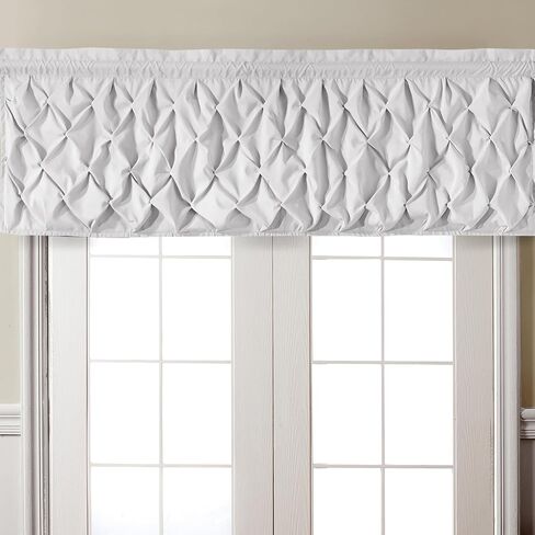 VCNY HOME - Valance, Window Treatments with Rod Pocket Top, Stylish Home Decor (Carmen Navy, 60" x 20") in Saudi Arabia
