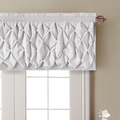VCNY HOME - Valance, Window Treatments with Rod Pocket Top, Stylish Home Decor (Carmen Navy, 60" x 20") in Saudi Arabia