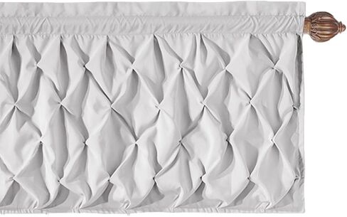 VCNY HOME - Valance, Window Treatments with Rod Pocket Top, Stylish Home Decor (Carmen Navy, 60" x 20") in Saudi Arabia