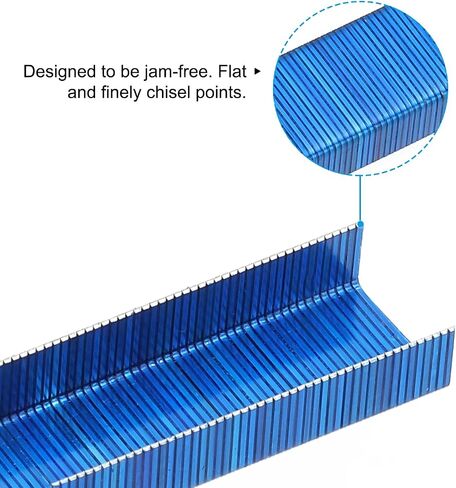 PATIKIL Staples for Stapler, 2 Pack(1000Pcs Staples Per Pack) #10 Mini 3/16 Inch Length Staples Jam Free for Home Office Supplies, Red in Saudi Arabia