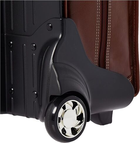 McKLEIN 15" Leather Patented Detachable -Wheeled Laptop Briefcase- CARUGETTO- Black in Saudi Arabia