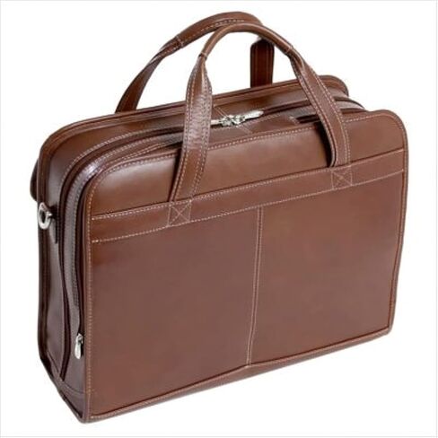 McKLEIN 15" Leather Patented Detachable -Wheeled Laptop Briefcase- CARUGETTO- Black in Saudi Arabia