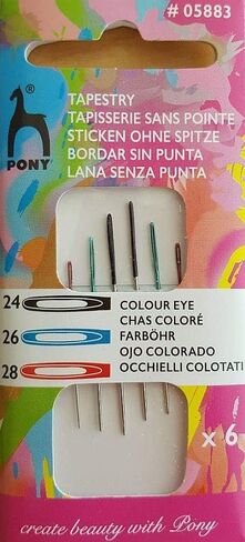 Pony Hand Sewing Needles, Stainless Steel, Multi-Colour, 26 in Saudi Arabia