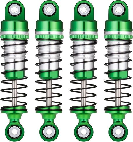 FCX18 LC80 42MM Threaded Shock Absorber Oil Damper RC Shocks Adjustable Long Travel Absorber Oil Threaded Damper for 1/18 RC Crawler FMS FCX18 LC80 Upgrade Parts (Black) in Saudi Arabia