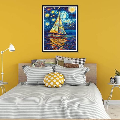 Pavemlo 5D Diamond Art Painting Kits for Adults Sunflower, Full Drill Diamond Art Sky Pictures Paint with Diamonds, DIY Cross Stitch Jewel Art Rhinestone Craft for Home Wall Decor 12X16 in in Saudi Arabia