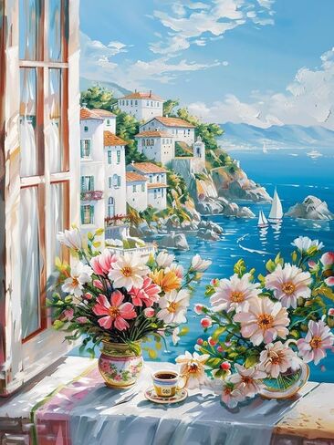 Pavemlo 5D Diamond Art Painting Kits for Adults Sunflower, Full Drill Diamond Art Sky Pictures Paint with Diamonds, DIY Cross Stitch Jewel Art Rhinestone Craft for Home Wall Decor 12X16 in in Saudi Arabia