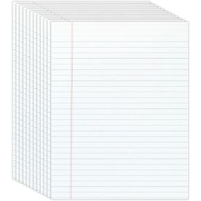 Office Depot(R) Glue-Top Writing Pads, 8 1/2in. x 11in., Legal Ruled, White, Pack Of 12