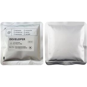 4 Pack Color Copier Developer Powder for MX60 MX3081 MX4081 MX5081 MX6081 MX2621 MX3121 Compatible Iron Powder 200g CMYK(4pcs Black 200G)