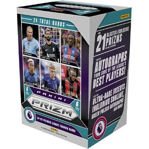 2024–25 Panini Prizm Premier League Blaster Box – EPL Soccer Trading Cards – Includes Blaster Exclusive Prizms, Rookies & Inserts – Official Panini Retail Set