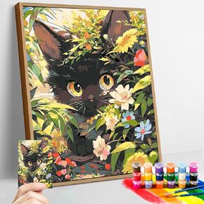 GUMITOON Paint by Numbers Kit for Adults-Color Beginner Adults' DIY Paint on Canvas 20x20 Inch（Without Frame） QCYY-002