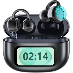 AI Translation Earbuds Real Time, 144 Languages Translator Earbuds for iOS & Android, Hi-Fi Sound, 3-in-1 Translation Headphone for Travel, Business & Learning with Charging Case & LED Display - Black