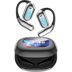 AI Language Translator Earbuds, Real-time Two-Way OWS Earbuds Support 144 Languages, Wireless High Precision Translation Headphones for Travel Business Learning(Gray)