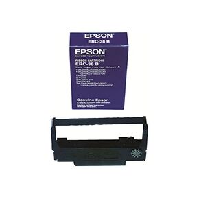Epson ERC-38B-CASE Black Ink Ribbon for use in TM-U220, TM-U210, TM-U230, TM-U325, TM-U375, TM-U300, TM-U200 (Pack of 10)