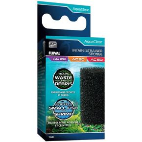 Fluval - Intake Strainer Sponge for AC20/AC30/AC50 Power Filter – Maintain Proper Water Flow, for Use in Freshwater & Saltwater Aquariums