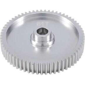 RC Spare Part Compatible with Tamiya for TT01 for TT01D for TT01 for TT01E 1/10 RC Car Upgrades Parts Accessories Metal 61T Spur Gear 51004