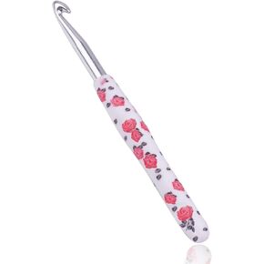 Crochet Hook,2.75 mm Ergonomic Crochet Hook,Ergonomic Handle for Arthritic Hands,Soft Rubber Grip Extra Long  Knitting Needles for Beginners and Crocheting Yarn