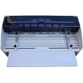 Electric Creasing Machine, 3-in-1 Electric Cards Invitations Tickets Paper Folding Machine Multi-Function 18 1/2"(460mm) Paper Creaser Scorer Perforator Cutter for Professional, Office, Home Use