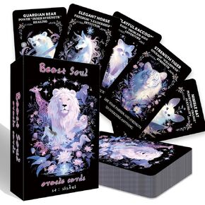 sishui Spirit Beast Oracle Cards for Beginners Oracle Cards for Intuitive Guidance and Spiritual Connection Calling The Energy of Spirit Beasts into Your Life!