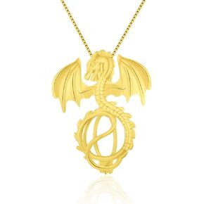 Dragon Cage Pendants Crafting Charm for DIY Necklace Bracelet Jewelry Making Gold Plated
