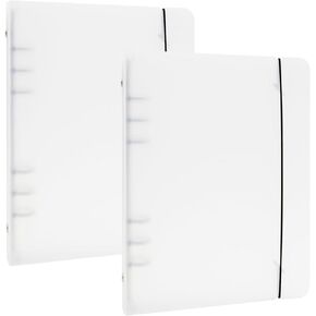 A5 دفتر Notebook Binder photocard ، شفافة ورقة المنظم الشفافة منظم الموثق 6 مخطط رنين الميزانية مع سلسلة مرنة (شفافة)