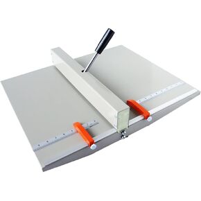 Techtongda Manual Creaser 14inch Machine Machine Paper Paper Creaser Desktop Paper Paper Horder مع كتلتين مغناطيسيين ووزن ورق أقصى 1 رطل للورقة الورقية Cardstock