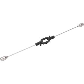 RC Helicopter Balance Bar Replacement, Plastic Stainless Steel Black Lightweight RC Helicopter Balance Bar Accurate Easy to Install Well Fitted for Flight