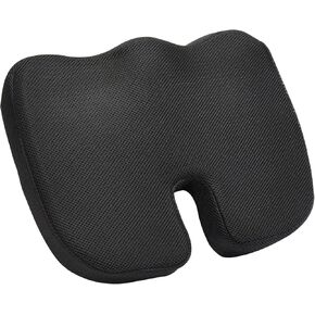 VEVOR Seat Cushion, Cooling Gel + Memory Foam Seat Cushion, Pressure-Relief Wheelchair Seat Pad with U-Shaped Cutout & Removable Cover, Lightweight and Portable for Travel, Car, Office, Airplane