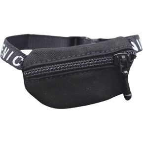 1/6 1/12 Doll Crossbody Fanny Pack Model DIY Candery Small Weist Pack for Dolls ، Black