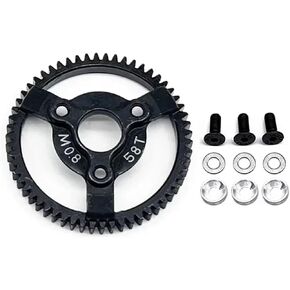 RC Car Upgrade Parts Compatible with Traxxas for Slash for Stampede for Rustler 4x4 for VXL 1/10 RC Car Spur Main Gear 50T 52T 53T 54T 56T 58T 60T 32Pitch 0.8M(54T)