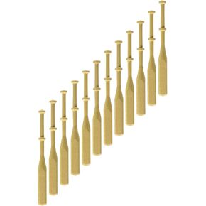 Lacis 3/8-Inch by 4-Inch Square Lace Bobbins Hardwood, Pack of 24