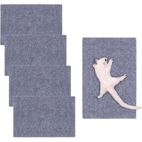 Sugar Glider Toys, 4 Pcs Sugar Glider Climbing Mats Self-Adhesive Cage Accessories for Sharpening Claws, Small Pets Scratching Pads Enrichment Toys for Cage Wall Furniture