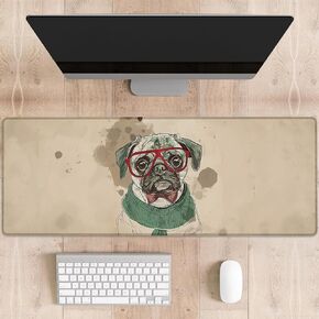 Deer Gaming Mouse Pad, Large Desk Mat for Computer, Extended Keyboard Laptop Mouse Pads, 31.5×11.8in Non Slip Rubber Mousepad for Office Decor Gifts(color1)