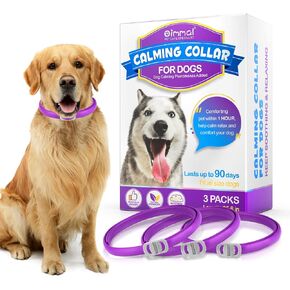 3 Packs Calming Collar for Dogs, Dog Anxiety Relief, Pheromone Dog Calming Collar, Breakaway Dog Collar, Adjustable Relax Comfortable Collar Separation Design for All Small, Medium Large Dog