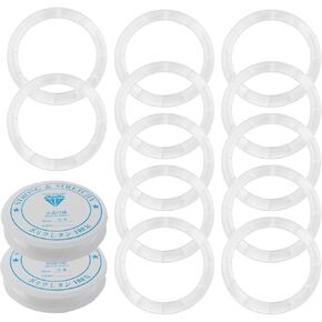 XGNG 12pcs الرياح تنين صنع الدائرة مجموعة أكريليك دائرة حبة الشفافة دائرة مسامية DIY الملحقات مواد الديكورات الحرف