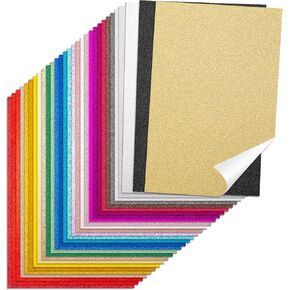 60 صفائح الورق اللامعة حزمة ، 30 لونًا 8 "× 12" ورقة متلألئة 120GSM/32 رطل للفنون والحرف ، زخرفية ، حفلات زفاف وأعياد الميلاد ، مستلزمات سجل القصاصات