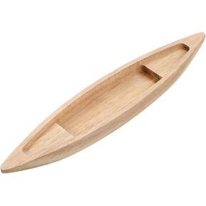 IMIKEYA Wooden Boat Model Unfinished Craft Boat Decor for Desktop Ornament and Home Decorative Item