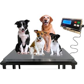 Liberty LS-922 Vet Scale Livestock Scale Hog Scale Goat Sheep Alpaca Pig Farm Scale | 43"(L) x 20"(W) x2(H) | 1000 lbs x 0.2 lb