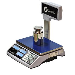 NTEP Legal for Trade Price Computing Scale with Pole Display, 15lb / 30lb Capacity, 0.005lb / 0.01lb Resolution, Dual Range for Increased Accuracy