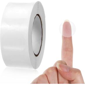 1000Pcs Transparent Stickers, 1 Inch Clear Round Stickers, Clear Round Sticker for Envelope Sticker, Transparent Self-Adhesive Envelope Seals
