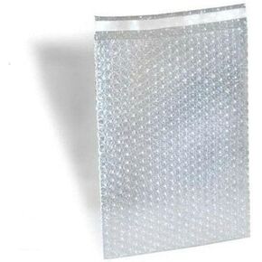 Bubble Out Bags 8 x 11.5" Inch Clear Lightweight 3/16" Bubble Cushioning Pouches Self-Sealing (Pack of 350)